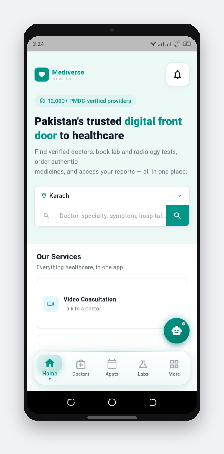Mediverse app preview